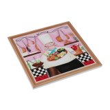 Dkkeserviet Versa Mande kok Kork Keramik 20 x 20 cm #1