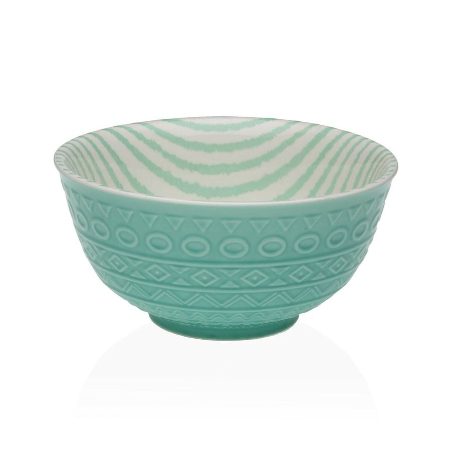 Snackskl Versa Turkisbl Keramik Porceln 16 x 7,7 x 16 cm #1
