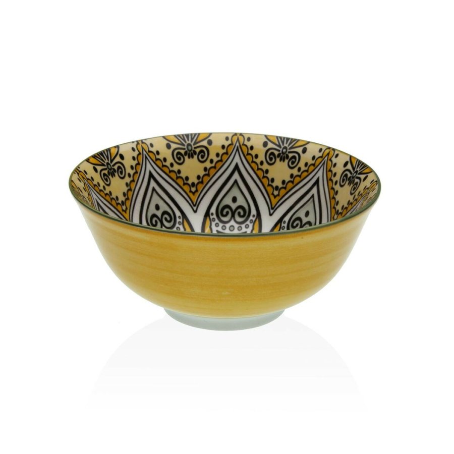 Snackskl Versa Gul Keramik Porceln 15,5 x 7 x 15,5 cm #1