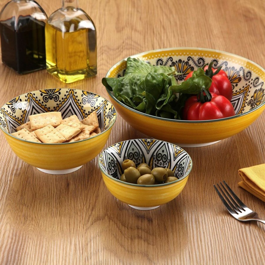 Snackskl Versa Gul Keramik Porceln 15,5 x 7 x 15,5 cm #5