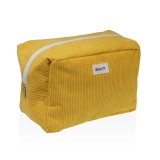 Rejsetoilettaske Versa Corduroy Gul 12 x 16 x 24 cm #1