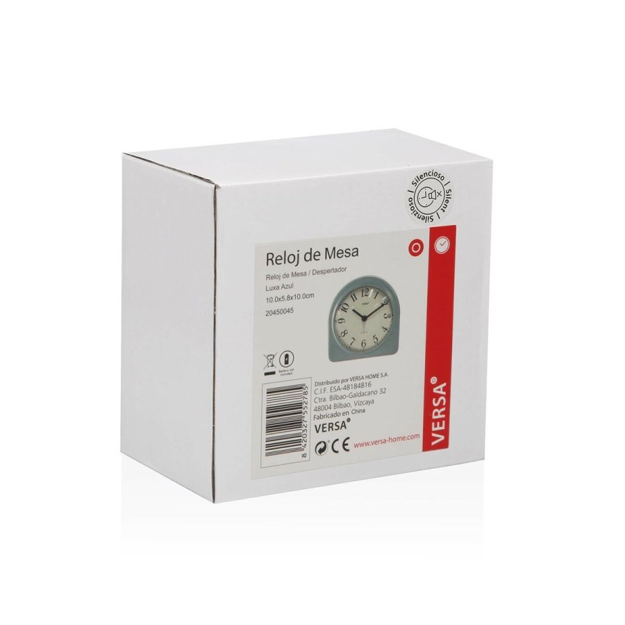 Namizna ura Versa Luxa Bl Plastik 5,8 x 10 x 10 cm #13