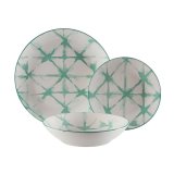 Spisestel Versa Pompeia Turkisbl Porceln 18 Dele #1