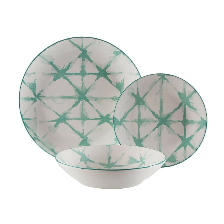 Spisestel Versa Pompeia Turkisbl Porceln 18 Dele #1