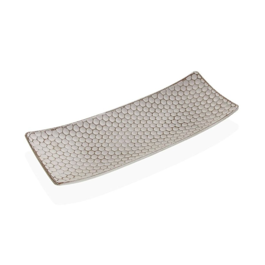 Borddekoration Versa Hvid Tr MDF 13 x 3 x 34 cm #1