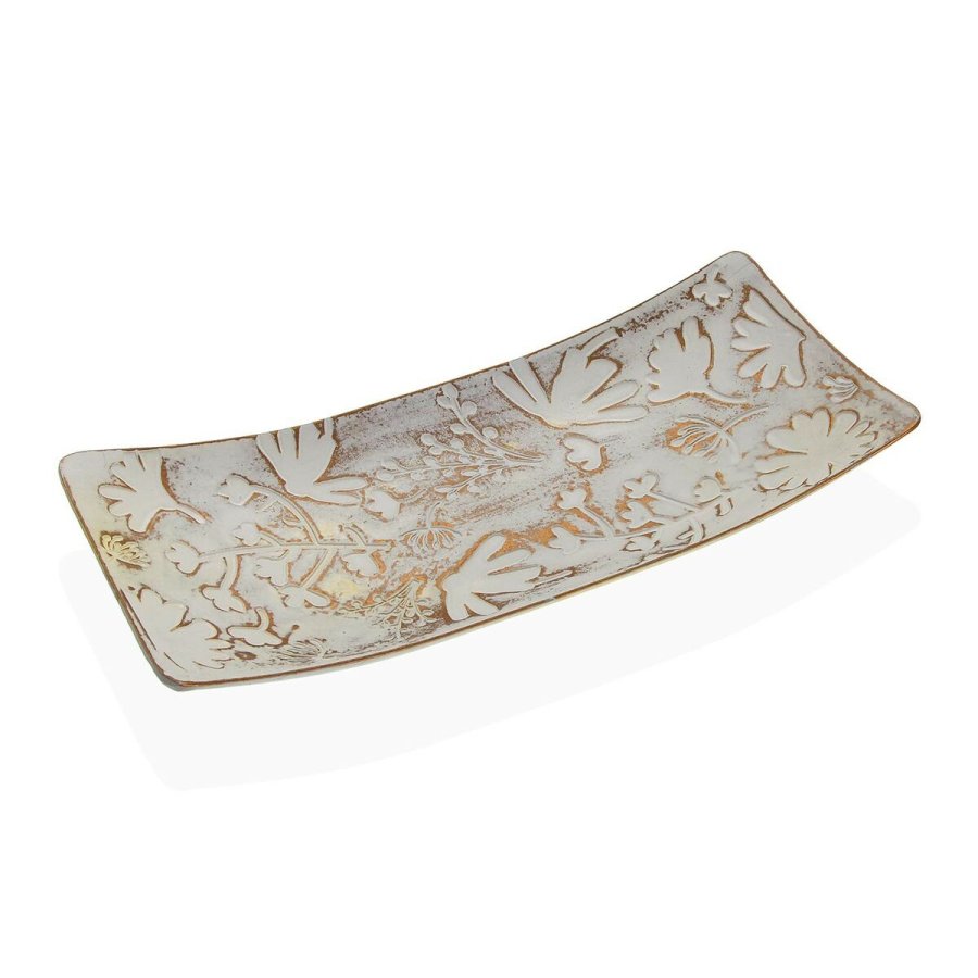 Borddekoration Versa Brun Tr MDF 16 x 4,5 x 38,5 cm Cvetlice #1