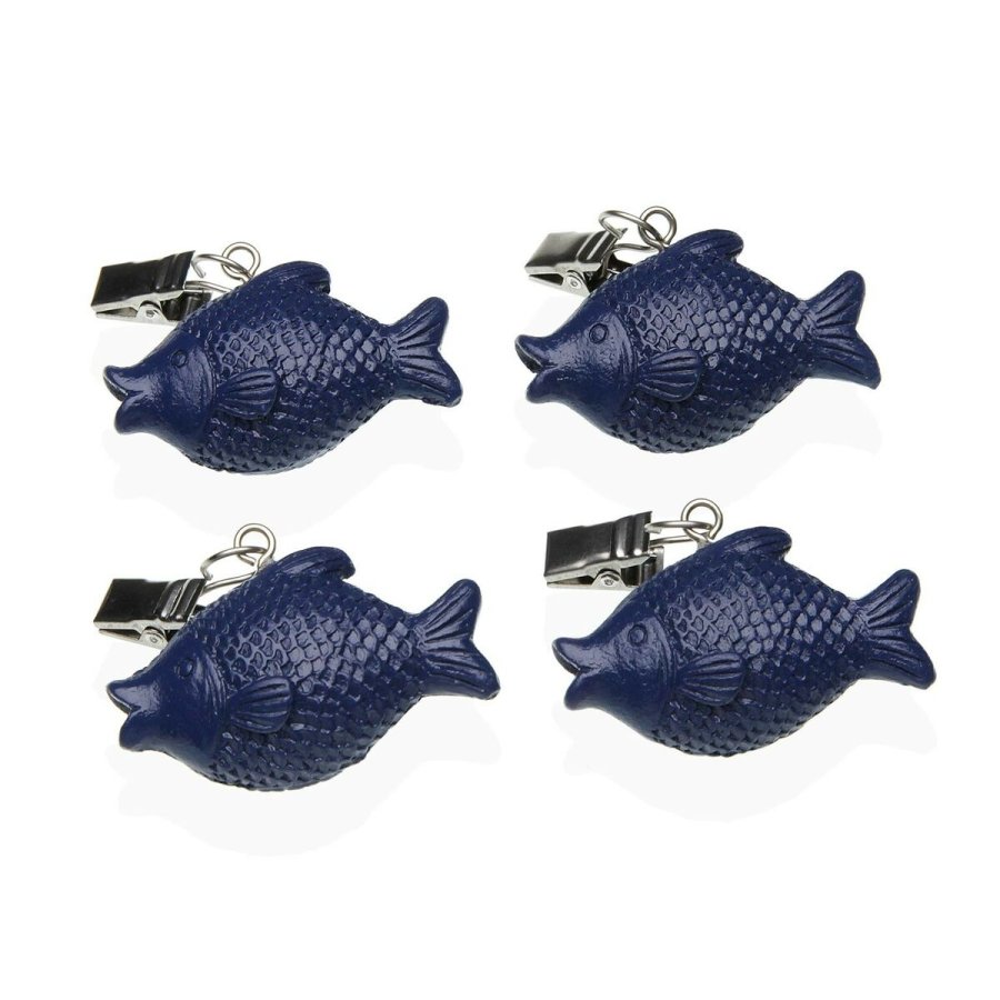 Borddug Clip Versa 6 x 4 cm Fisk 4 Dele #1