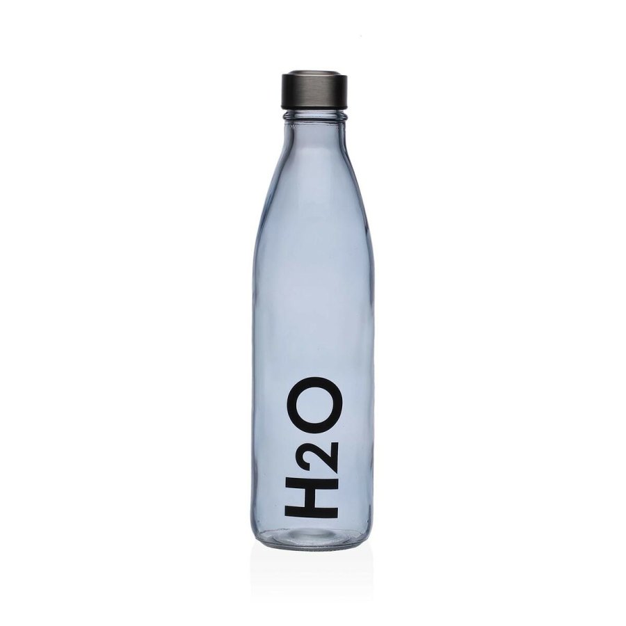 Vandflaske Versa Bl Glas Aluminium 1 L 8 x 31 x 8 cm #1