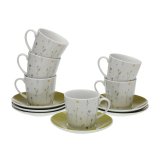 St med 6 kopper og underkopper Versa Laison Porceln #1