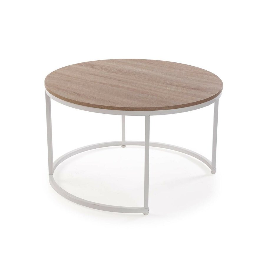 St med 2 borde Versa Aurea Hvid 48 x 48 x 42 cm 80 x 80 x 48 cm #3