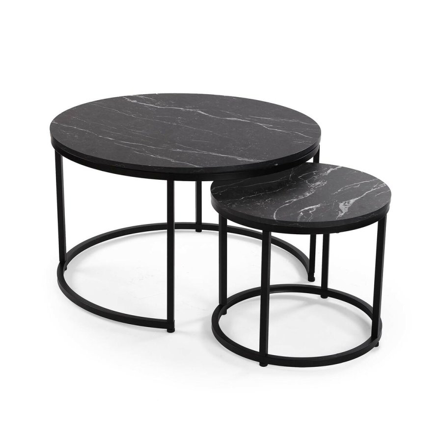 St med 2 borde Versa Aurea 48 x 48 x 42 cm 80 x 80 x 48 cm #1