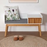 Stol Versa Bambus Tekstil Tr� MDF 40 x 55 x 100 cm #2