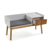 Stol Versa Bambus Tekstil Tr� MDF 40 x 55 x 100 cm #3