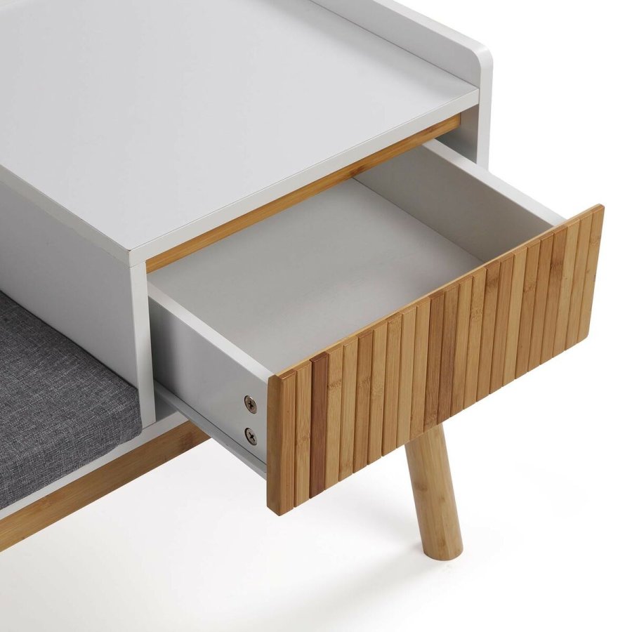 Stol Versa Bambus Tekstil Tr� MDF 40 x 55 x 100 cm #4