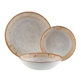 Spisestel Versa Brun Porceln 18 Dele #1