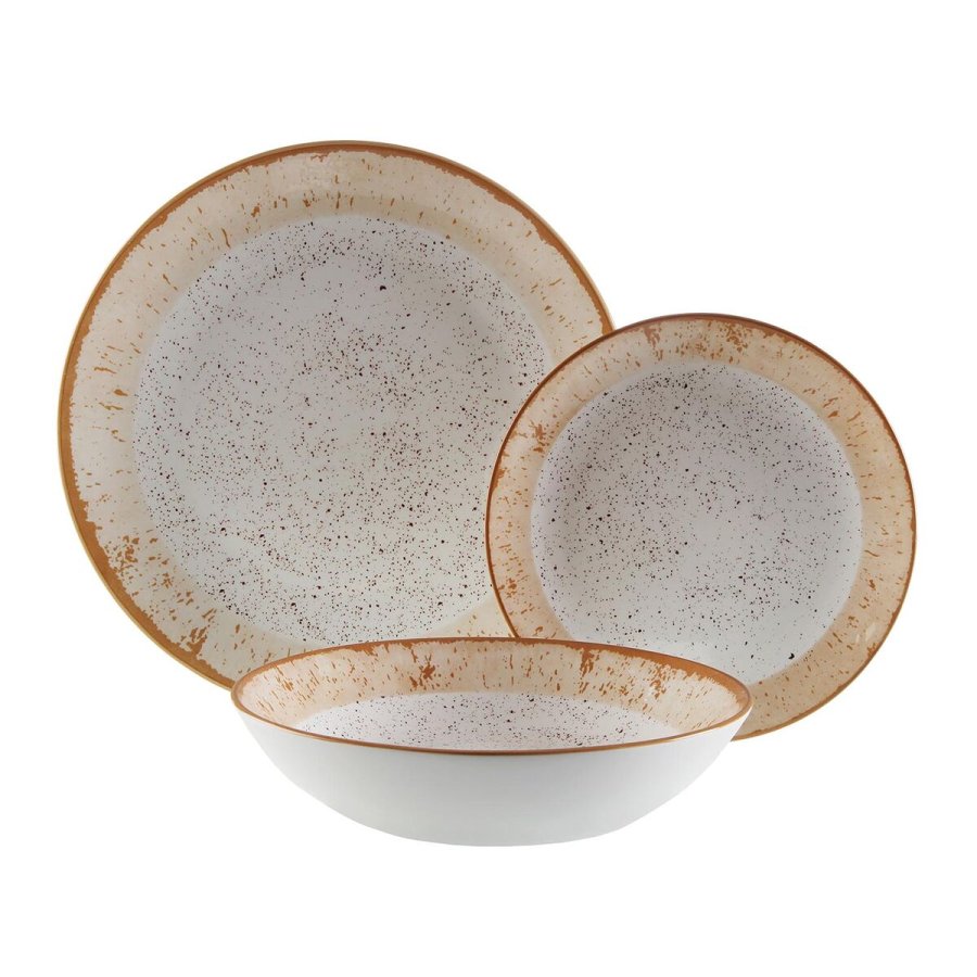 Spisestel Versa Brun Porceln 18 Dele #1