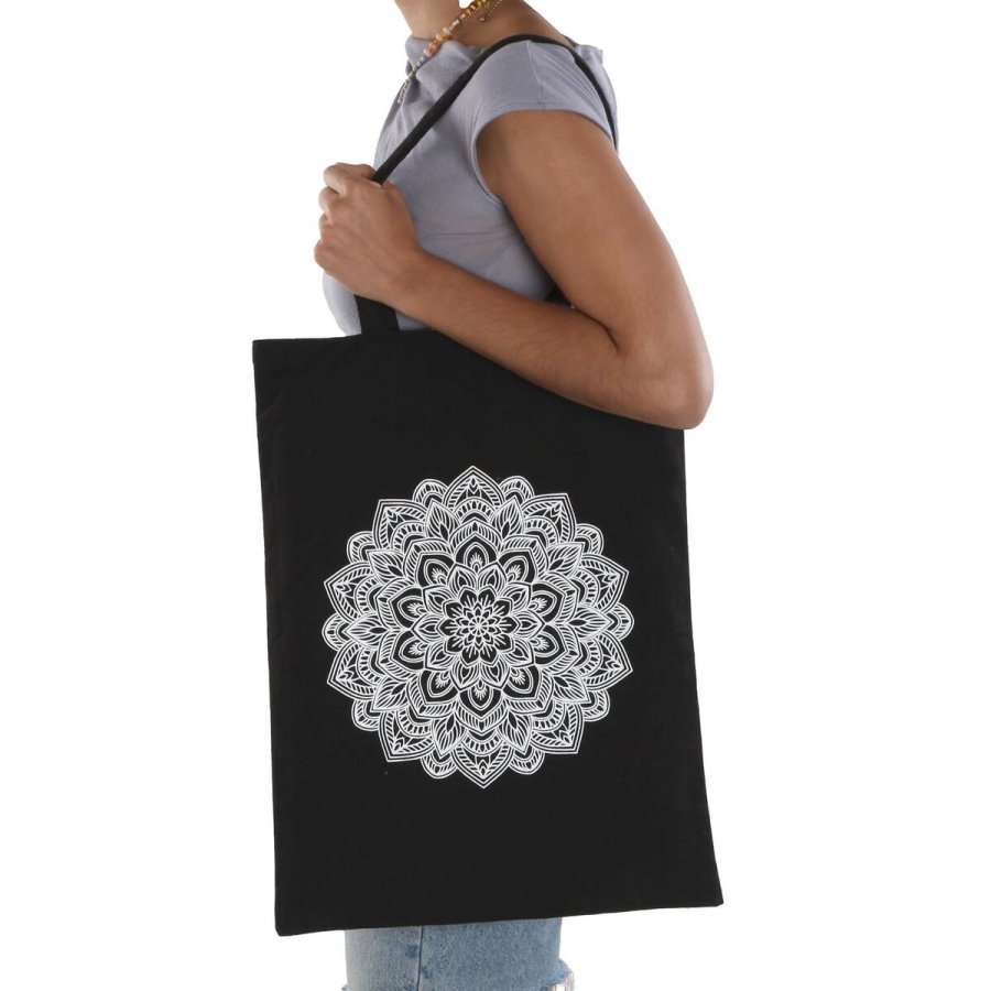 Hndtasker til damer Versa Sort 36 x 48 x 36 cm Mandala #2