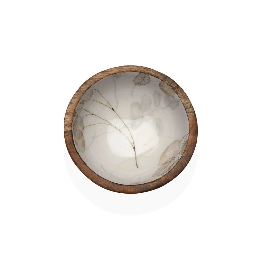 Snacksk�l Versa Bambus Porcel�n Mangotr� 13 x 7 x 13 cm #2