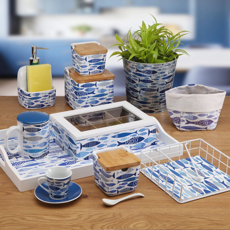 Vase Versa Metal Fisk 13 x 15,5 x 21 cm #2