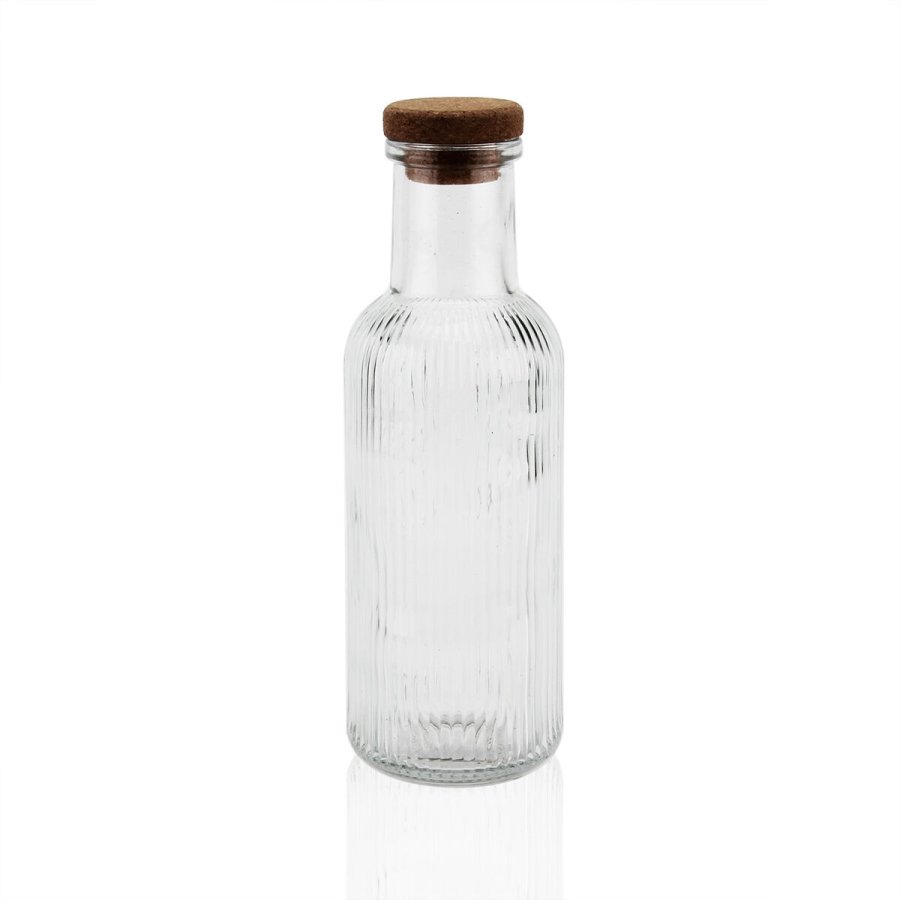 Vandflaske Versa Gennemsigtig Glas 1 L 8,7 x 27,8 x 8,7 cm #1