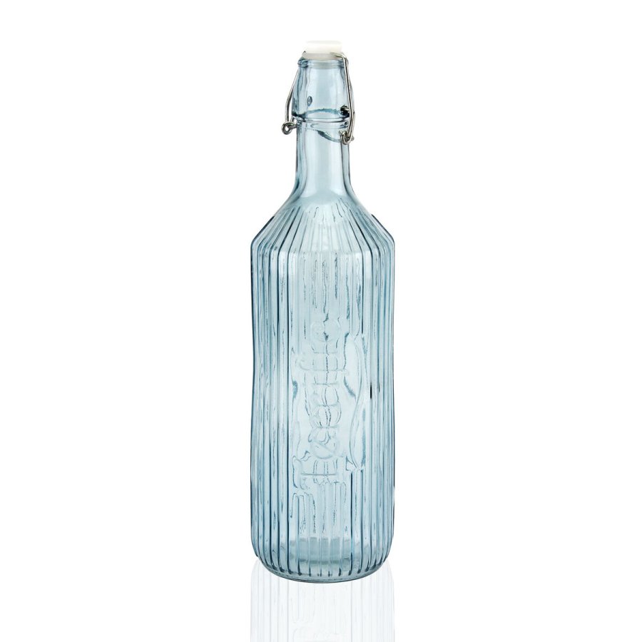 Vandflaske Versa Bl Glas Aluminium 1 L 8,1 x 31,5 x 8,1 cm #1