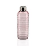 Vandflaske Versa Pink Glas Aluminium 1 L 8,3 x 23,5 x 8,3 cm #1