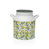 Vase Versa Gul Citron Metal 13 x 15,5 x 21 cm #1