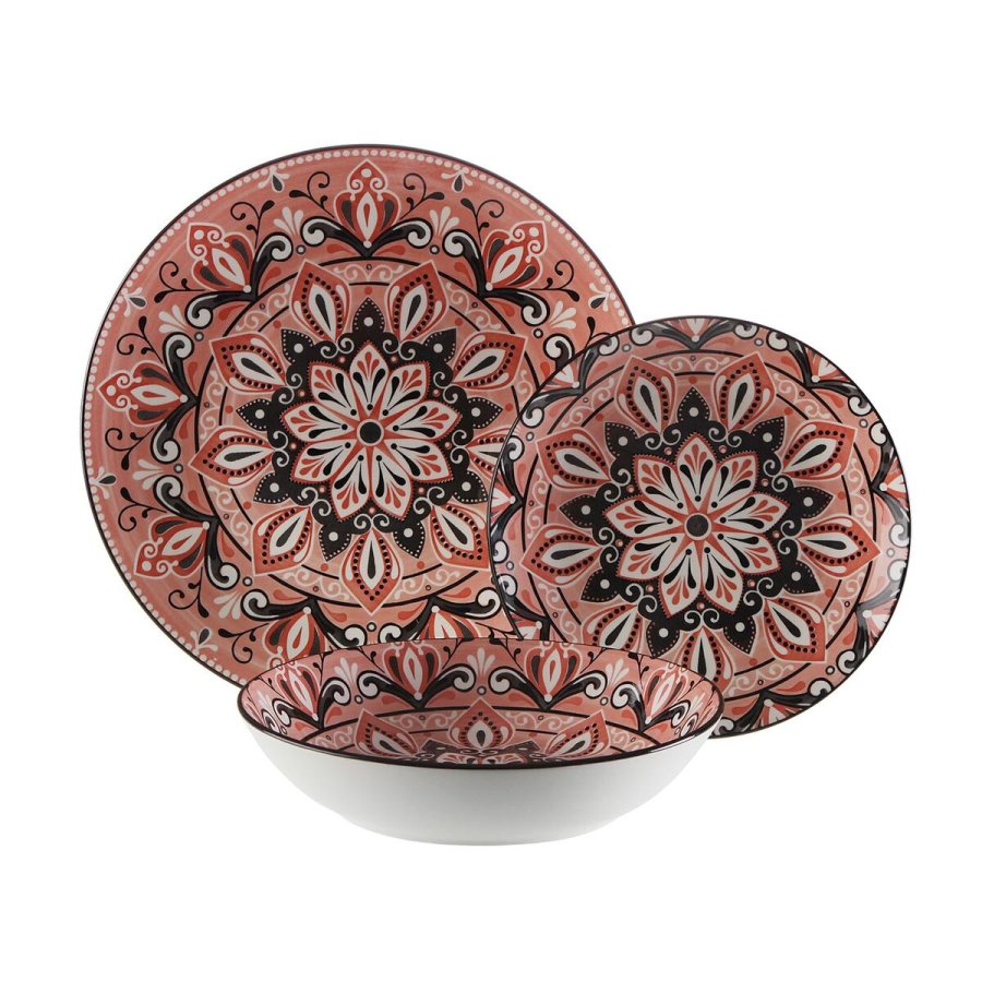 Spisestel Versa Pink Porceln 18 Dele #1