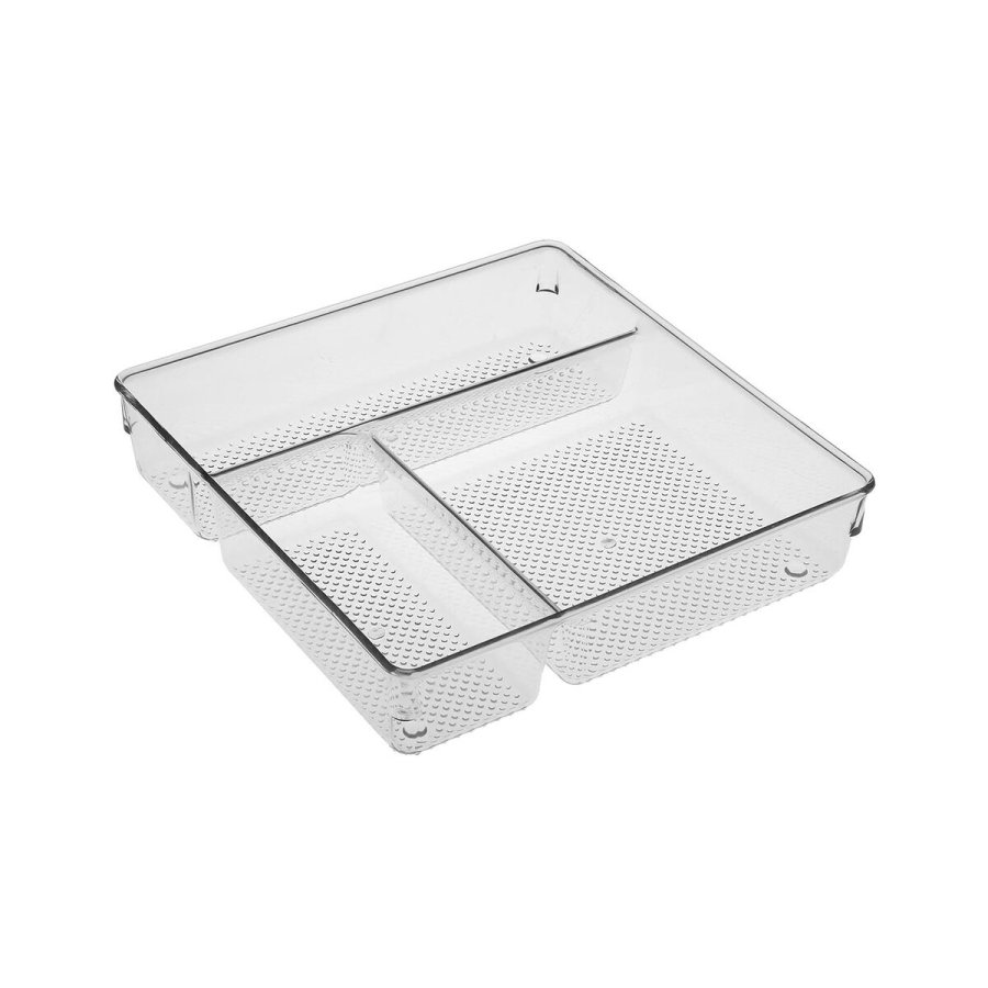 Bestikholder Versa Gennemsigtig Plastik 23,2 X 5,6 X 23,2 CM #1