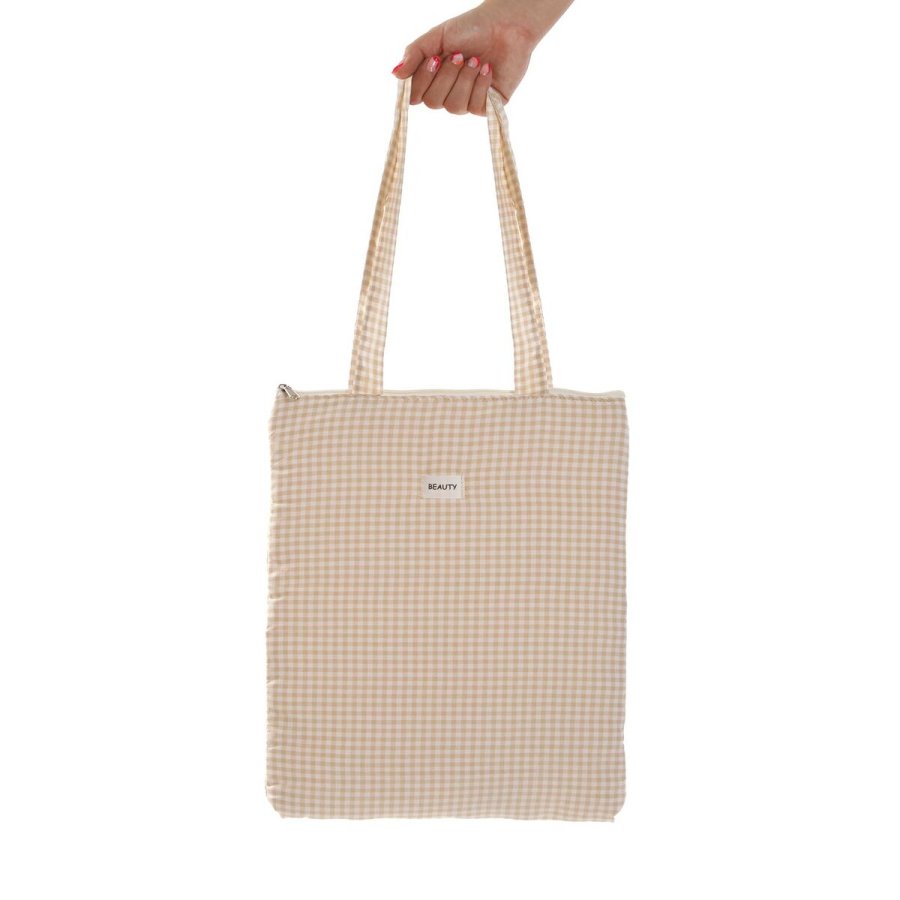 Hndtasker til damer Versa Vichy Beige 40 x 33 cm #1