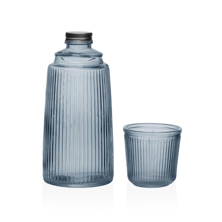 Vandflaske Versa Bl Glas Aluminium 10,3 x 26 x 10,3 cm #1