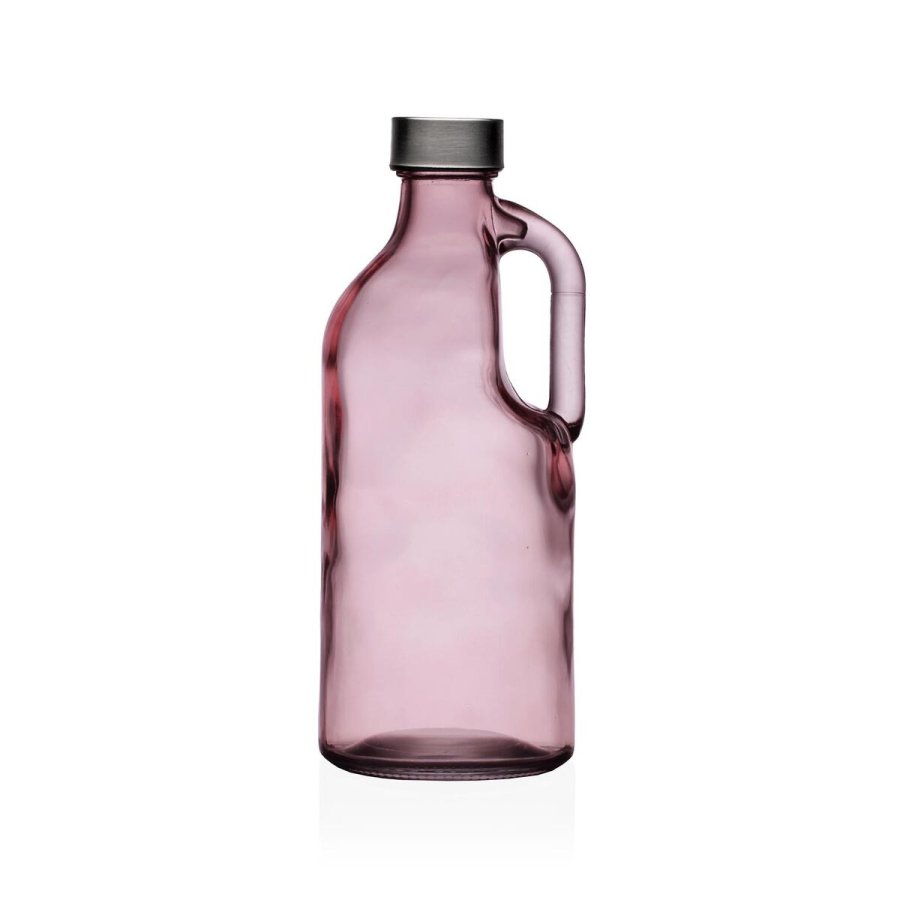 Vandflaske Versa Pink Glas Aluminium #1