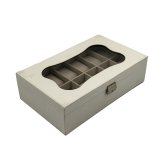 ske til ure Versa Hvid Polyuretan Papir Spejl Tr MDF 20 x 8,5 x 32,5 cm #1