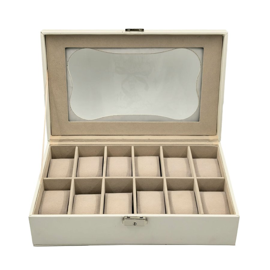 ske til ure Versa Hvid Polyuretan Papir Spejl Tr MDF 20 x 8,5 x 32,5 cm #2