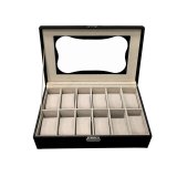 ske til ure Versa Sort Polyuretan Papir Spejl Tr MDF 20 x 8,5 x 32,5 cm #2