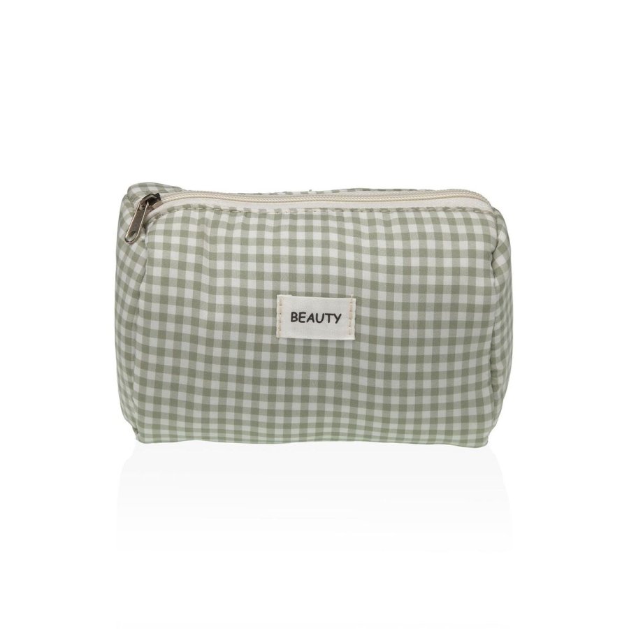 Rejsetoilettaske Versa Vichy Grn Polyester 8 x 11 x 18 cm #1