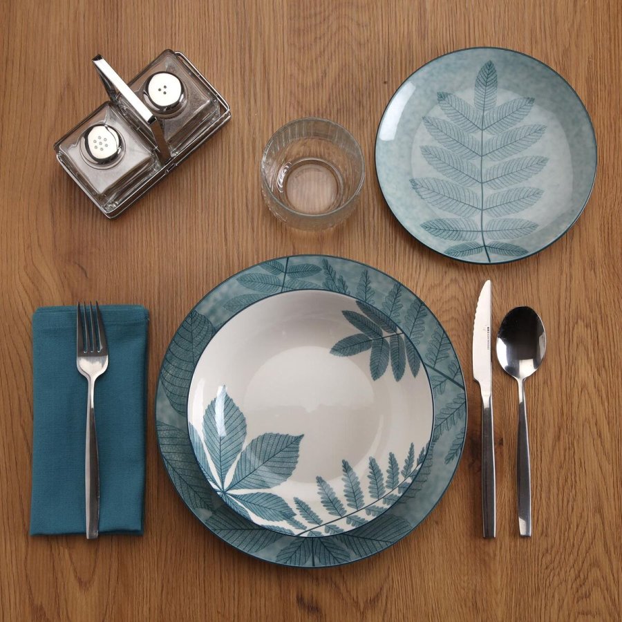 Spisestel Versa Aylen Bl� Porcel�n 18 Dele #2