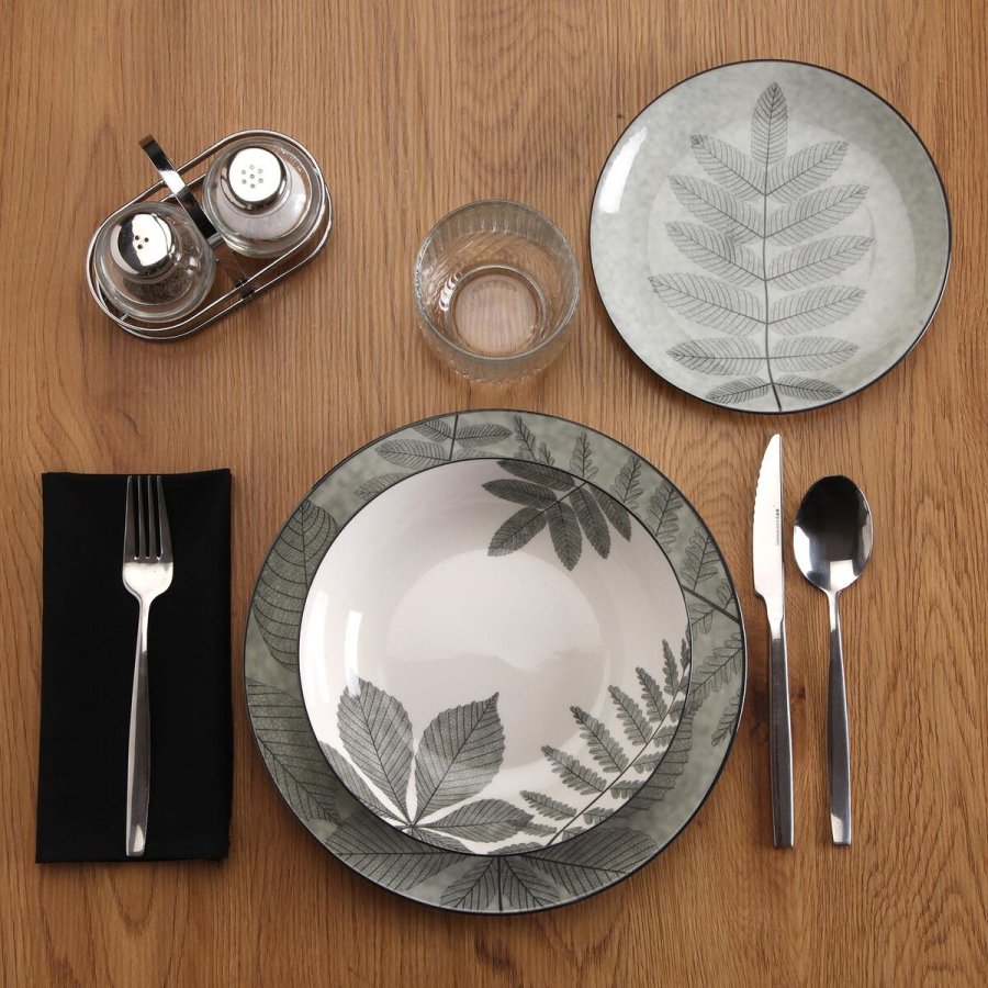 Spisestel Versa Aylen Gr� Porcel�n 18 Dele #2