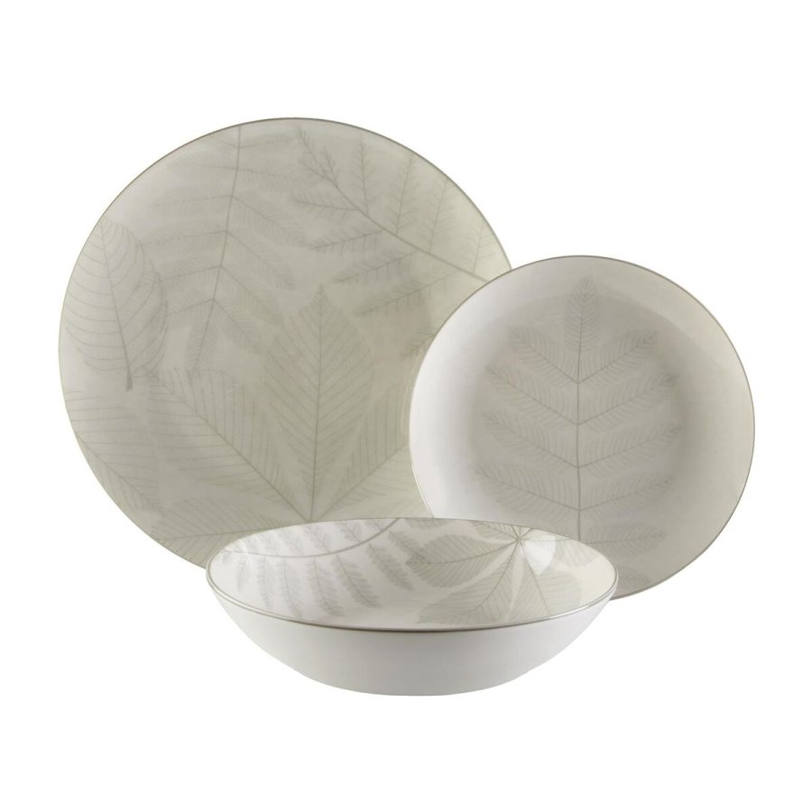 Spisestel Versa Aylen Gr� Porcel�n 18 Dele #1