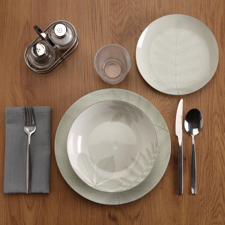 Spisestel Versa Aylen Gr� Porcel�n 18 Dele #2