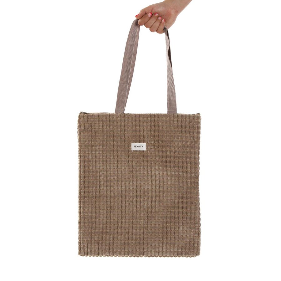 Hndtasker til damer Versa Corduroy Khaki 40 x 33 cm #1