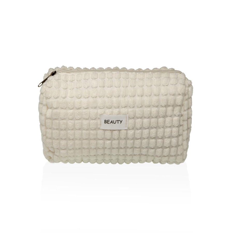 Rejsetoilettaske Versa Corduroy Hvid Polyester 8 x 11 x 18 cm #1