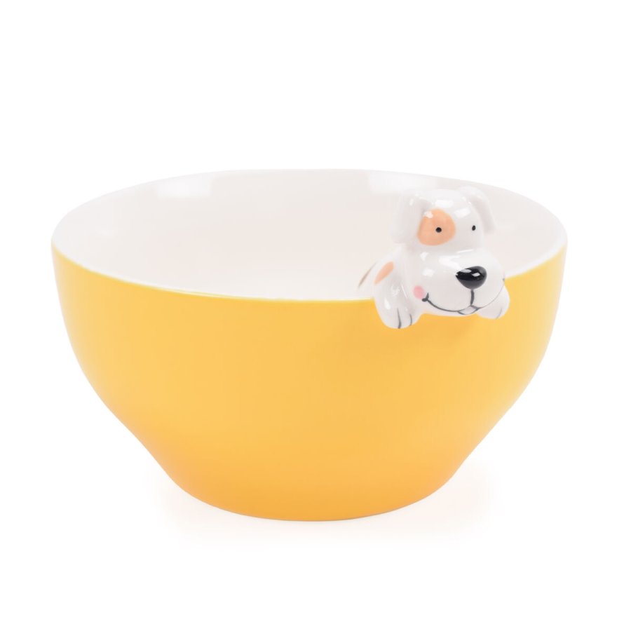 Sk�l Versa Gul Porcel�n 16 X 9,7 X 14 CM Hund #1