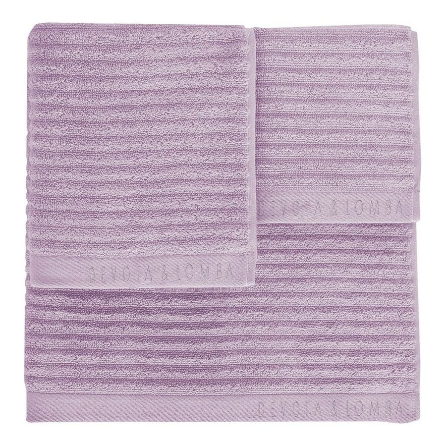 Hndklder Devota & Lomba Rayas lila Syren 100% bomuld 30 x 50 - 50 x 90 - 70 x 140 cm #1
