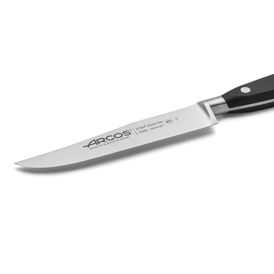 Kkkenkniv Arcos serie riviera Sort Stl 15 cm 6