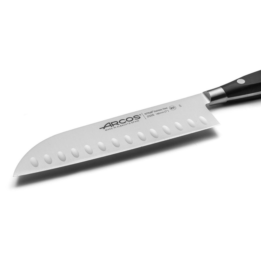 Santoku kniv Arcos serie riviera Sort Stl Polyoxymethylen 18 cm #7
