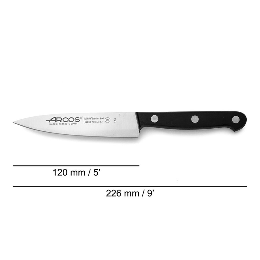 Kkkenkniv Arcos serie universal Sort Stl 12 cm #2
