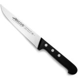 Kkkenkniv Arcos Sort Slvfarvet Rustfrit stl #1