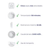 Bordventilator JATA JVVS3115 Hvid #5