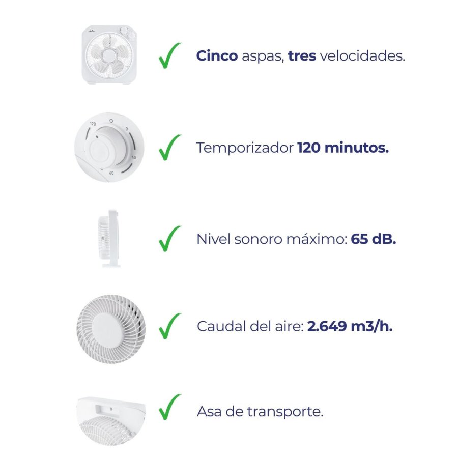 Bordventilator JATA JVVS3115 Hvid #5